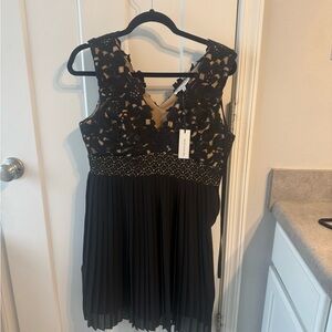 Heartloom Black Lace Overlay Dress